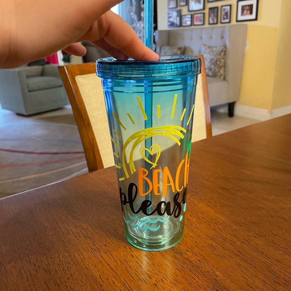 Beach please tumbler